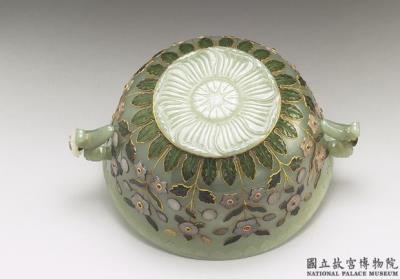 图片[2]-Jade bowl with two handles and lid, India-China Archive